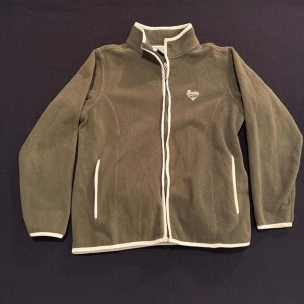 Cruisewear & Company Olive Green Fleece Zip-Up Alaska Jacket Womens Size Medium